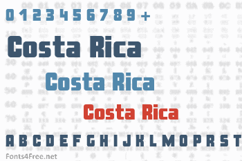 Costa Rica Font