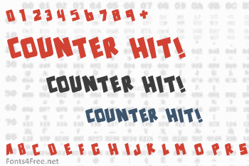 Counter Hit! Font