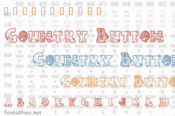 Country Button Font