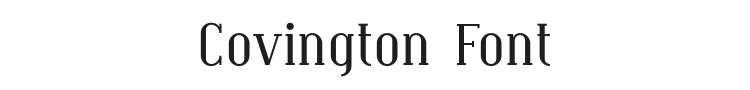 Covington Font Preview