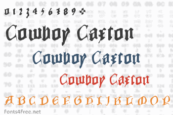 Cowboy Caxton Font