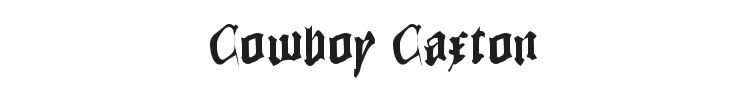 Cowboy Caxton Font Preview