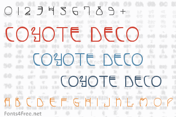 Coyote Deco Font