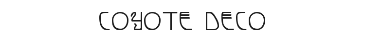 Coyote Deco Font