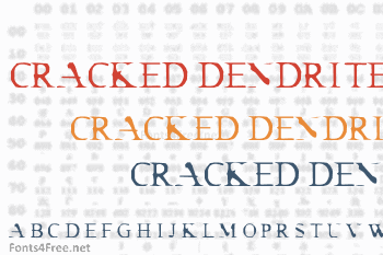 Cracked Dendrite Font