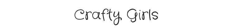 Crafty Girls Font Preview