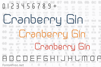Cranberry Gin Font