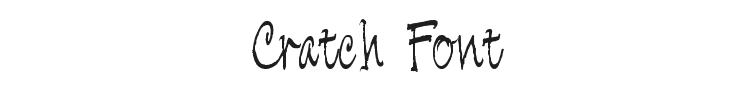 Cratch Font