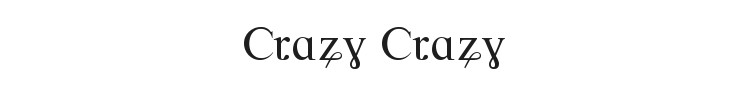 Crazy Crazy Font Preview