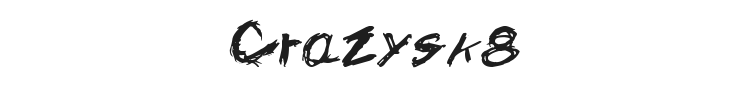 Crazysk8 Font Preview