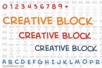 Creative Block Font