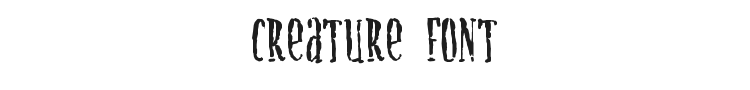 Creature Font Preview