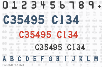 Credit Card Font