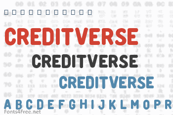 Creditverse Font