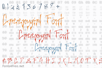 Creepygirl Font