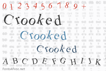Crooked Font