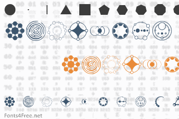 Crop Circle Dingbats Font