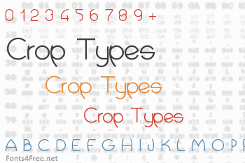 Crop Types Font