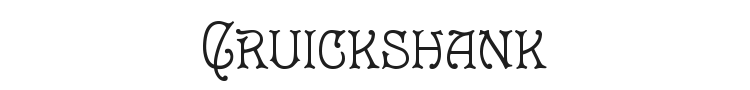 Cruickshank Font Preview