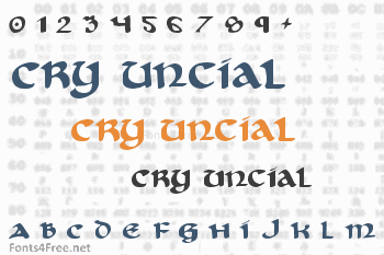 Cry Uncial Font