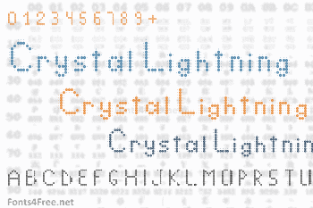 Crystal Lightning Font