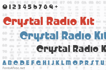 Crystal Radio Kit Font