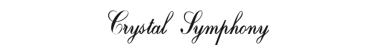 Crystal Symphony Font Preview