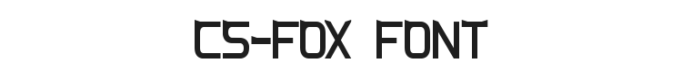 CS-Fox Font Preview
