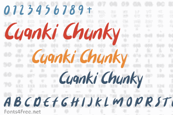 Cuanki Chunky Font