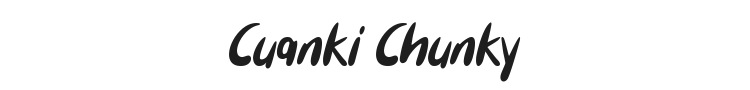 Cuanki Chunky Font