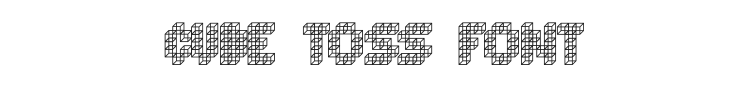 Cube Toss Font