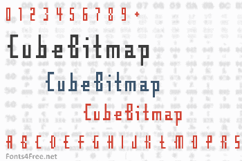 CubeBitmap Font