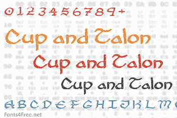 Cup and Talon Font