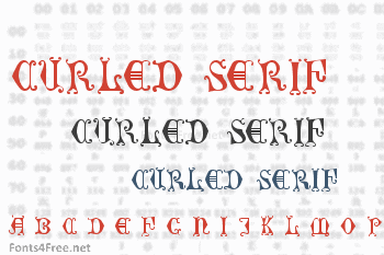 Curled Serif Font