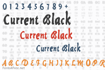 Current Black Font