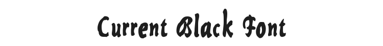 Current Black Font Preview