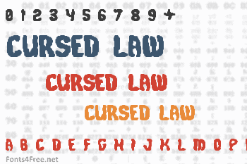 Cursed Law Font