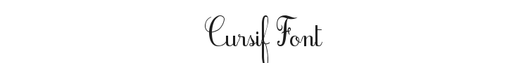 Cursif Font