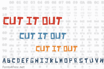 Cut It Out Font