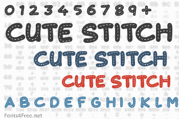 Cute Stitch Font