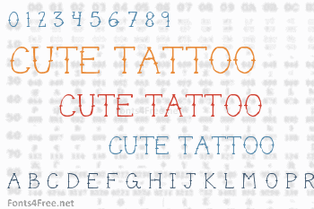 Cute Tattoo Font