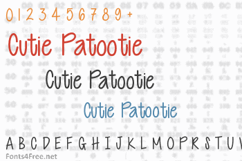 Cutie Patootie Font