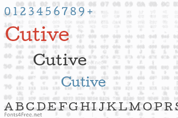 Cutive Font