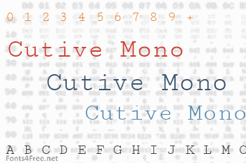 Cutive Mono Font