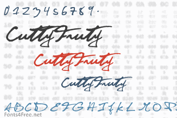 CuttyFruty Font