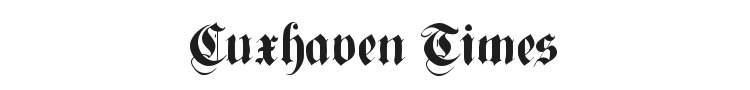 Cuxhaven Times Font Preview