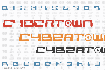 Cybertown Subterranean Font