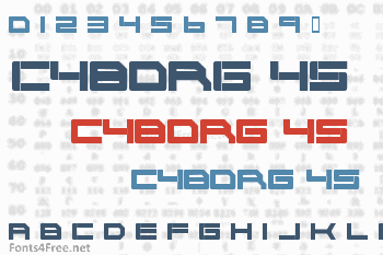 Cyborg 45 Font