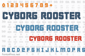 Cyborg Rooster Font