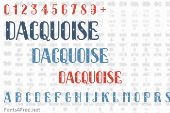 Dacquoise Font